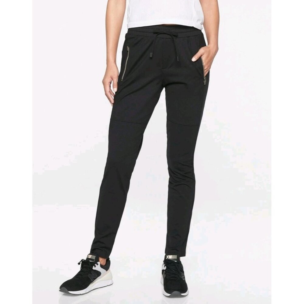 ATHLETA Women's Hilltop Jogger Pull On Pants Sz (S) Black Athleisure Relaxed Fit
